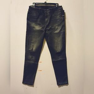 Joe's Jeans Curvy Skinny Cropped Jeans in Black Denim NWT